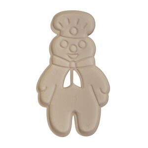 Vintage 1989 Pillsbury‎ Doughboy White Plastic Cookie Cutter 4 1/2"